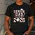 Senior Dad Class Of 2026 Graduate Baseball 2026 Graduation Men's Casual T-Shirt Dark Grey