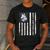 Shepherd Dad USA Flag White German Shepherd Men's Casual T-Shirt Dark Grey Shepherd Dad USA Flag White German Shepherd Men's Casual T-Shirt Dark Grey