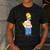 The Simpsons Homer Number 1 Dad Father's Day V2 Men's Casual T-Shirt Dark Grey