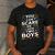Son Dad Jokes You Can't Scare Me I Have Two Boys Men Men's Casual T-Shirt Dark Grey
