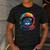 Space Cat Mom Cat Dad Men Women Kids Astronaut Space Men's Casual T-Shirt Dark Grey