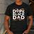 History Month Family Matching Melanin Dope Black Dad Men's Casual T-Shirt Dark Grey