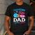 Touchdown Or Tutu Dad Loves You Gender Reveal Family Men's Casual T-Shirt Dark Grey