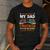 Trucker Father's Day To The World My Dad Is Just A Trucker Men's Casual T-Shirt Dark Grey