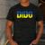Ukrainian Dido Grandfather Dad Ukraine Flag Distressed Men's Casual T-Shirt Dark Grey