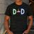 Unicorn Dad First Birthday Girl Family Matching Mama Party Men's Casual T-Shirt Dark Grey