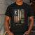 USA American Flag Archery Dad Men's Casual T-Shirt Dark Grey