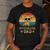 Vintage Chihuahua Dad Dog Lovers Father's Day Tee Men's Casual T-Shirt Dark Grey