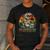 Vintage Fatherhood Is A Walk In The Park Dad T Rex Dinosaur Men's Casual T-Shirt Dark Grey