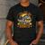 Vintage Father's Day Fishing Full Time Dad Part Time Hooker Men's Casual T-Shirt Dark Grey