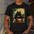 Vintage Japanese Cat Ramen Cat Dad Retro Graphic Women Men's Casual T-Shirt Dark Grey