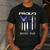Vintage Proud Air Force Bonus Dad With American Flag Men's Casual T-Shirt Dark Grey