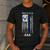 Vintage USA Flag Proud To Be An US Air Force Dad Men's Casual T-Shirt Dark Grey