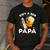Voy Hacer Papa Ser Papa Voy A Ser Papa Dad To Be In Spanish Men's Casual T-Shirt Dark Grey