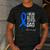 I Wear Blue For My Dad Shirt ALS Awareness Tshirt Men's Casual T-Shirt Dark Grey