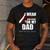 I Wear Burgundy Ivory For My Dad Oral Head Neck Cancer Men's Casual T-Shirt Dark Grey