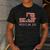 Wrestling Dad US Flag Fathers Day Retro Wrestling Fans Men's Casual T-Shirt Dark Grey