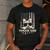 Yorkie Dad Cool Vintage Retro Proud American Men's Casual T-Shirt Dark Grey
