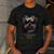 Yorkie Dad Cute Cool Dog In Sunglasses C Men's Casual T-Shirt Dark Grey