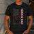Yorkie Dog Vintage US American Flag Yorkie Dad Fathers Day Men's Casual T-Shirt Dark Grey