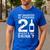 21st Birthday Dad Mom 21 Year Old My Daughter Squad Men's Casual T-Shirt Royal Blue
