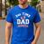 2nd Second Time Dad It's a Girl Gender Reveal Men's Casual T-Shirt Royal Blue