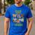 3rd Birthday Zoo Safari Jungle Dad Of The Wild And Three Men's Casual T-Shirt Royal Blue