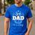 3rd Time Dad Dad Pregnancy It's a Boy Men's Casual T-Shirt Royal Blue