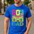 80s Dad 1980s Fashion Eighties Theme Outfit Fathers Day 80's Men's Casual T-Shirt Royal Blue