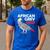African Grey Parrot Dad Congo Bird Father Men's Casual T-Shirt Royal Blue