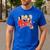American Dad Show Logo With Family Cartoon Men's Casual T-Shirt Royal Blue