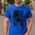American Flag USA Patriot Boxer Dog Dad Men's Casual T-Shirt Royal Blue