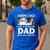 Anime Dad Like A Regular Dad Only Cooler Fathers Day Otaku Men's Casual T-Shirt Royal Blue