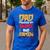 Anime Fathers Day Japanese Manga Otaku Kawaii Anime Dad Men's Casual T-Shirt Royal Blue