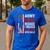 Army Dad Because I Raised A Man With Balls Men's Casual T-Shirt Royal Blue