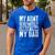 My Aunt Is Definitely Cooler Than My Dad Boy Girl Aunt Love Men's Casual T-Shirt Royal Blue