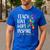 Autism Awareness Ribbon Mom Dad Kids Autistic Support Autism Men's Casual T-Shirt Royal Blue