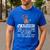 Autism Awareness Warning This Autism Dad T-Shirt Men's Casual T-Shirt Royal Blue