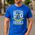 Autism Dad Some People Look Up To Their Heroes Autism Men's Casual T-Shirt Royal Blue