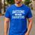 Awesome Like My Daughters Father's Day Dad Men's Casual T-Shirt Royal Blue Awesome Like My Daughters Father's Day Dad Men's Casual T-Shirt Royal Blue
