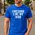 Awesome Like My Kids Father's Day Shirt Dad Vintage Men's Casual T-Shirt Royal Blue Awesome Like My Kids Father's Day Shirt Dad Vintage Men's Casual T-Shirt Royal Blue