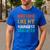 Awesome Like My Youngest Daughter Father’s Day Humor Dad Mom Men's Casual T-Shirt Royal Blue