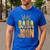 Baba Joon Persian Dad Iran Quote Iranian Fathers Day Men's Casual T-Shirt Royal Blue