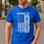 ON Back Awesome Like My Daughters Men Fathers Day Dad Men's Casual T-Shirt Royal Blue