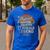 Back Legend Husband Dad Grandpa 77 Year Old 77th Birthday Men's Casual T-Shirt Royal Blue