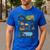 On Back Tired Dads Club Car Race Track On Dad Daddy Men's Casual T-Shirt Royal Blue On Back Tired Dads Club Car Race Track On Dad Daddy Men's Casual T-Shirt Royal Blue