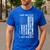 ON BACK I Have Two Titles Dad Bonus Dad Fathers Day Step Dad Men's Casual T-Shirt Royal Blue ON BACK I Have Two Titles Dad Bonus Dad Fathers Day Step Dad Men's Casual T-Shirt Royal Blue
