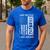 ON Back I Have Two Titles Dad Papa Fathers Day Grandpa Papa Men's Casual T-Shirt Royal Blue