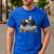 Bald Eagle Dad Mom Three Eaglet Chicks Babies In The Nest Men's Casual T-Shirt Royal Blue