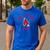 Ball State University Cardinals Arched Dad Men's Casual T-Shirt Royal Blue
